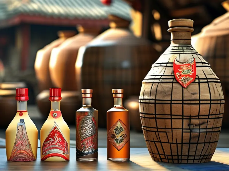 大曲坤沙工艺的酒品牌展示