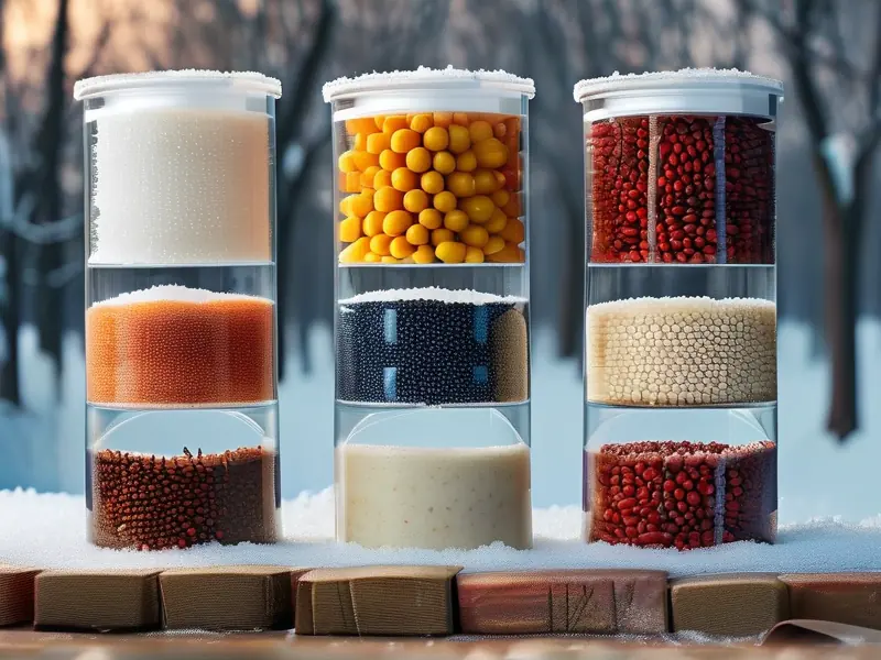 冬天酒米窝料制作过程实拍图