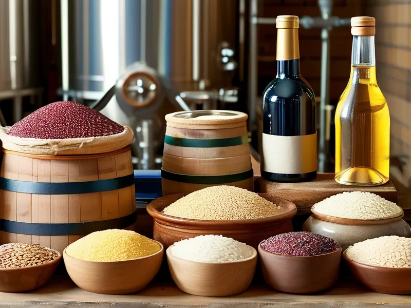 粮食与成品酒比例示意图