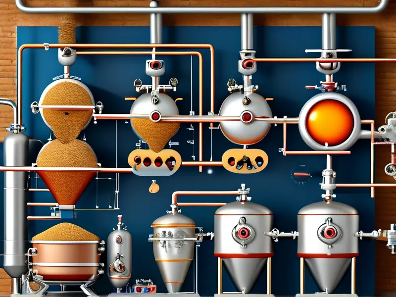 发酵工程啤酒酿造工艺流程示意图