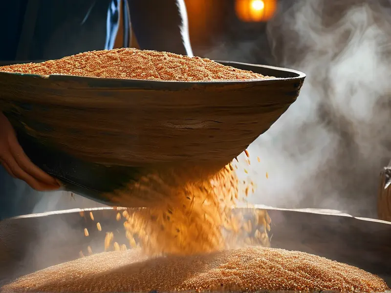 翻沙酒传统酿造工艺实景展示