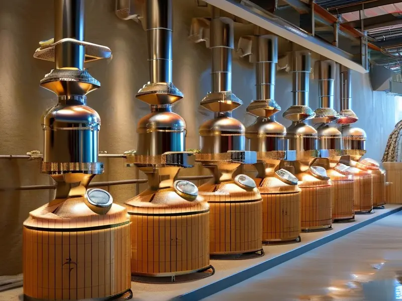 翻沙酒工艺流程关键步骤示意图