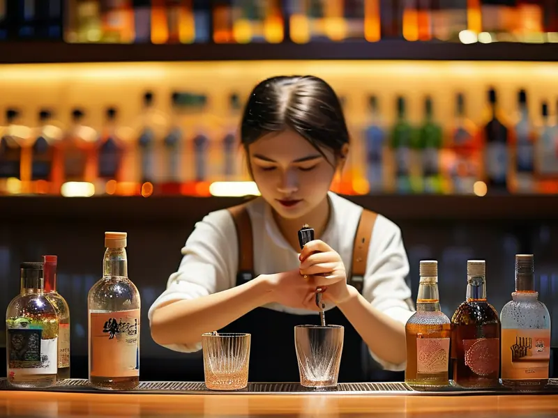 福建调酒培训学校学员实践教学