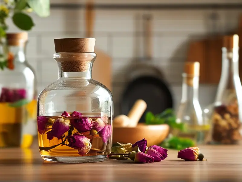 干玫瑰花泡酒制作过程实拍图