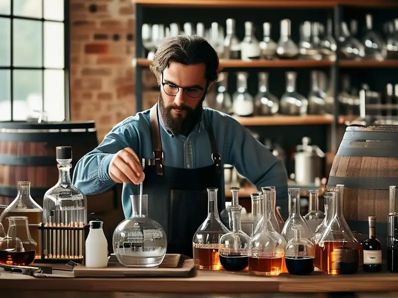 高度酒稀释成低度酒的专业操作过程