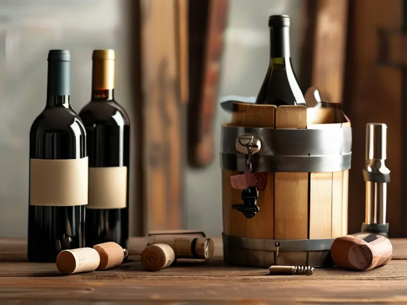 家长为孩子封存酒品的正确方法示意图