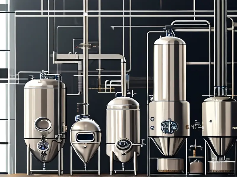 一套完整的酿酒设备展示