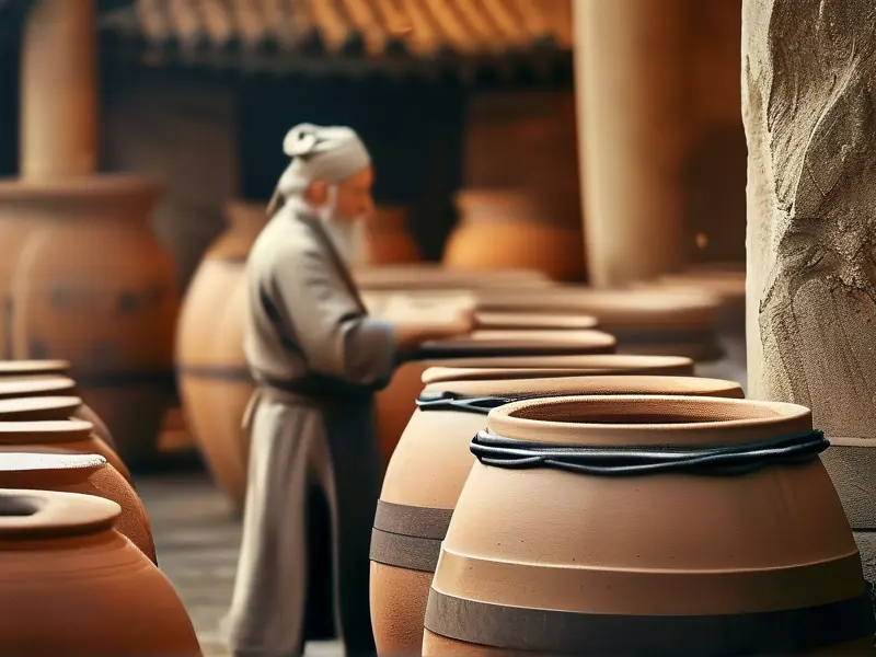 传统古法酿酒工艺实拍图