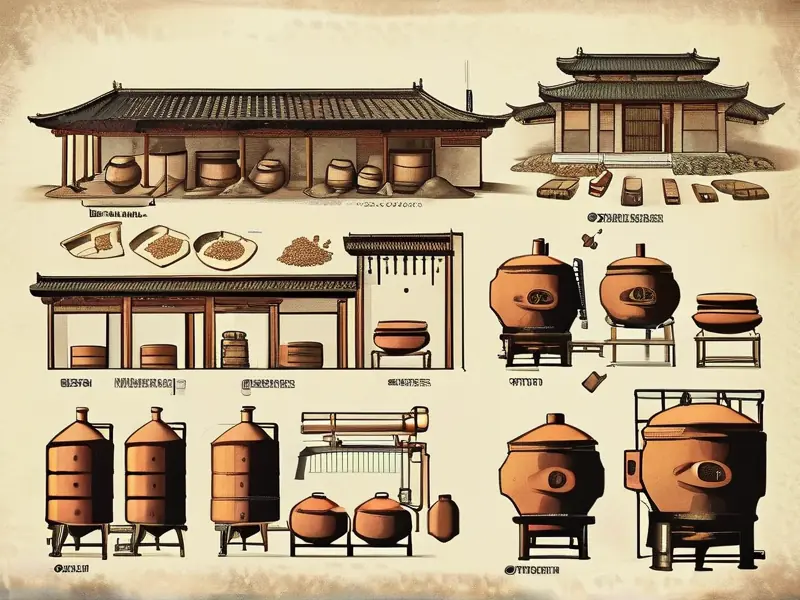 古法酿酒工艺展示图