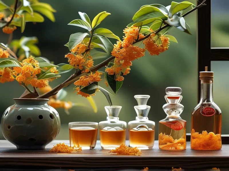 桂花泡酒制作过程展示