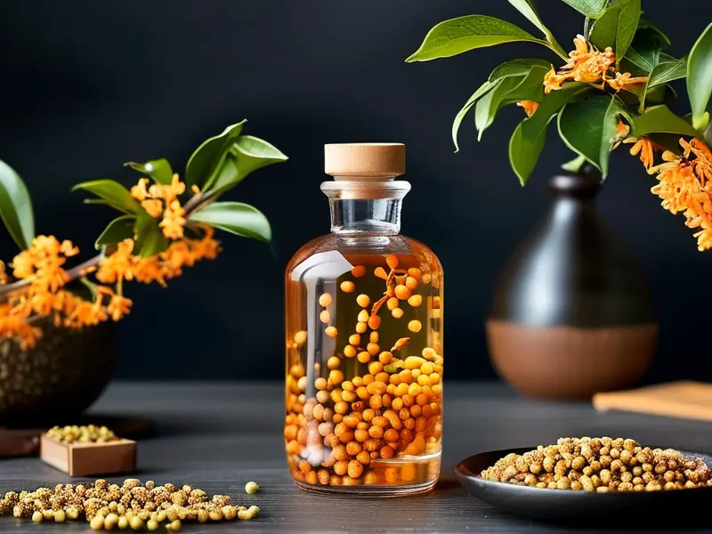 桂花籽泡酒制作步骤图解