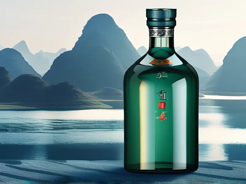 贵州解台酒瓶装展示及价格标签