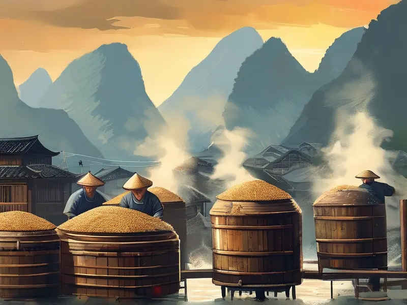 贵州酿酒厂传统酿造工艺展示