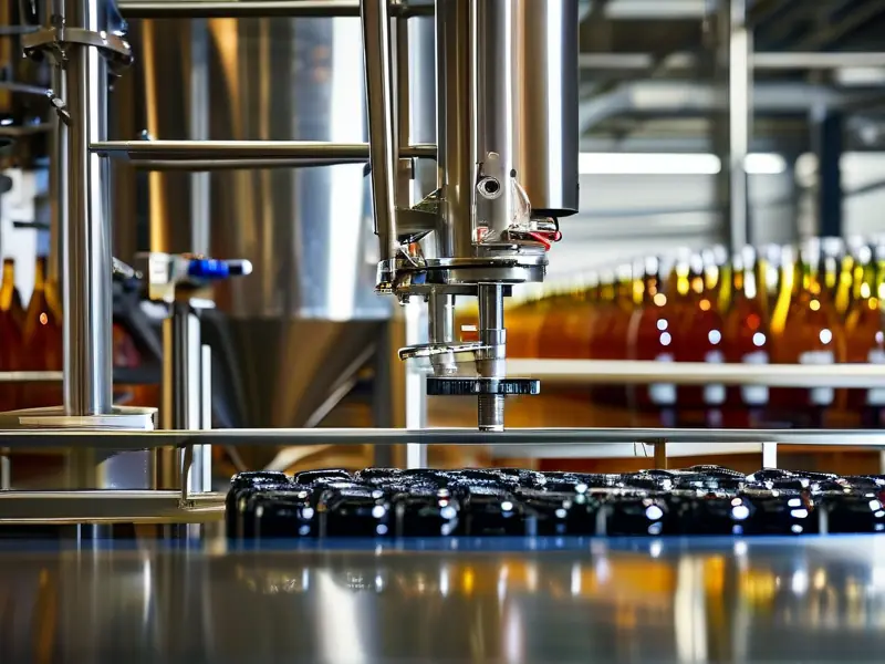 果酒酿造设备生产线实拍图