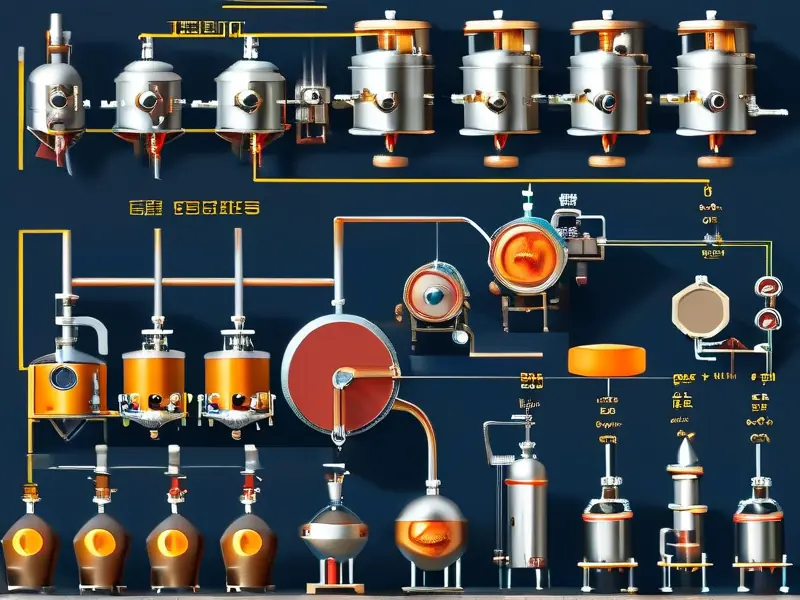固态发酵酿酒技术工艺流程示意图