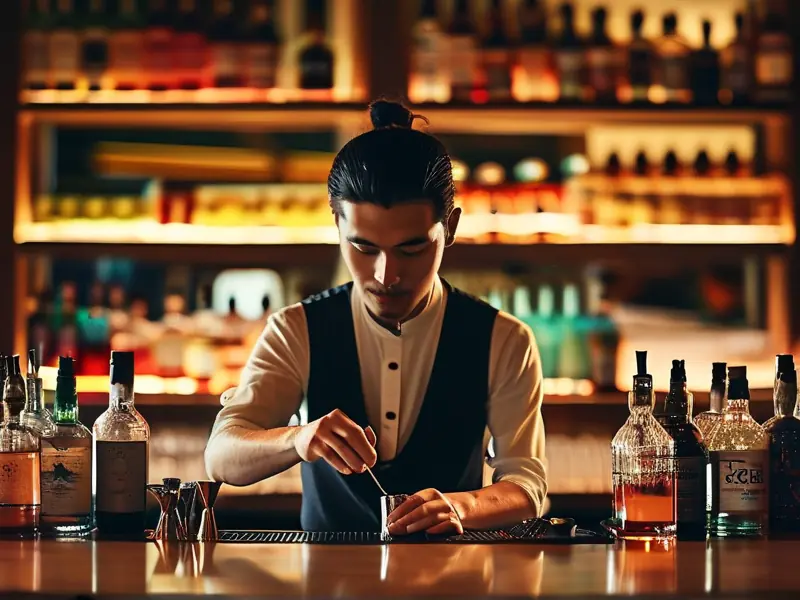 杭州调酒培训现场教学展示