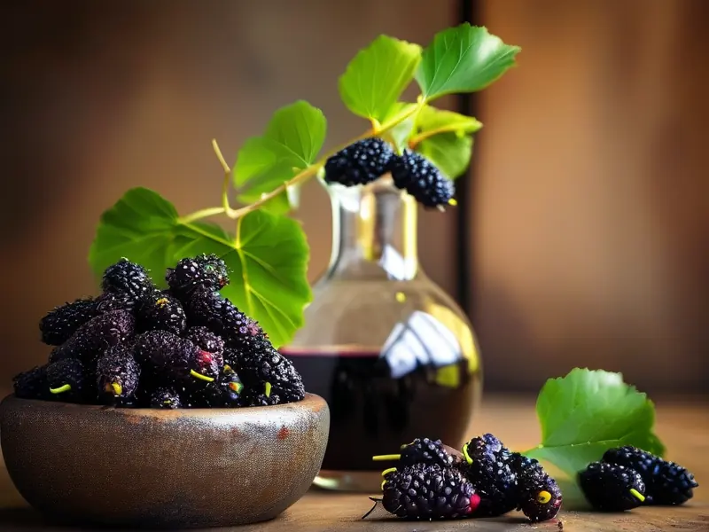 黑桑葚酒制作过程展示