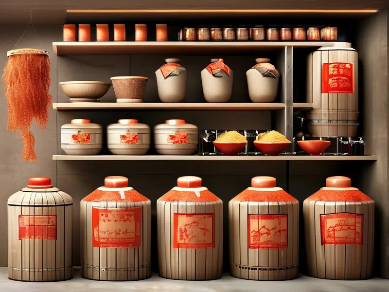 红曲米酒酿制过程