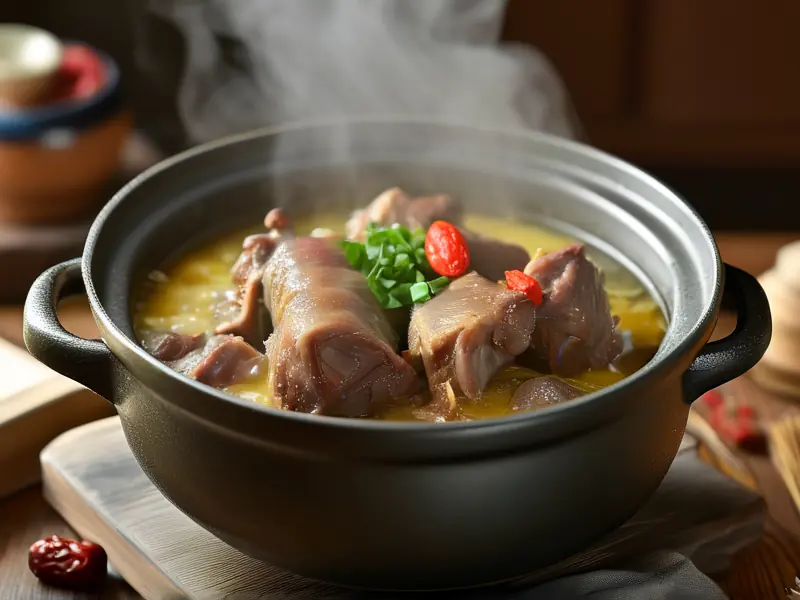 黄酒煮羊肉成品图