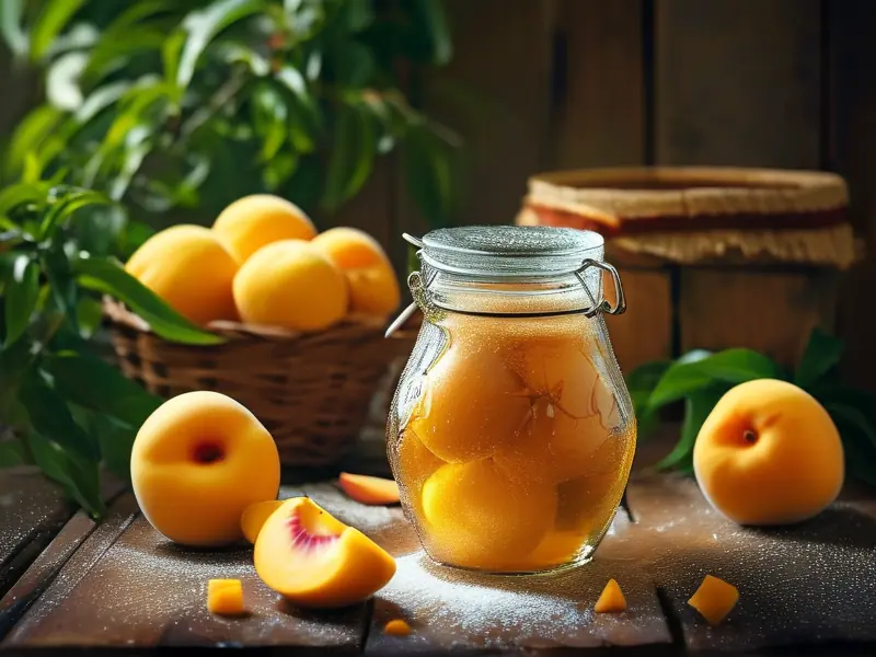 家庭自制黄桃酒的材料和步骤展示