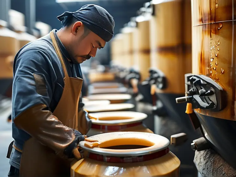 酱酒传统生产工艺现场实拍图