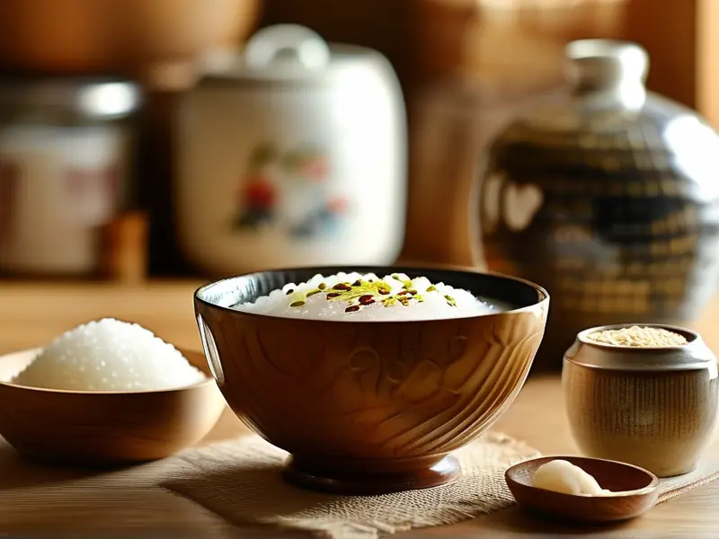 家常江米甜酒制作过程展示