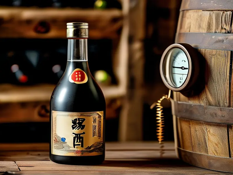 专业储存环境下的酱香酒展示