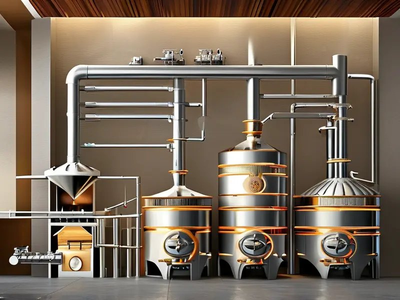 酱香酒传统酿造工艺与现代技术结合示意图