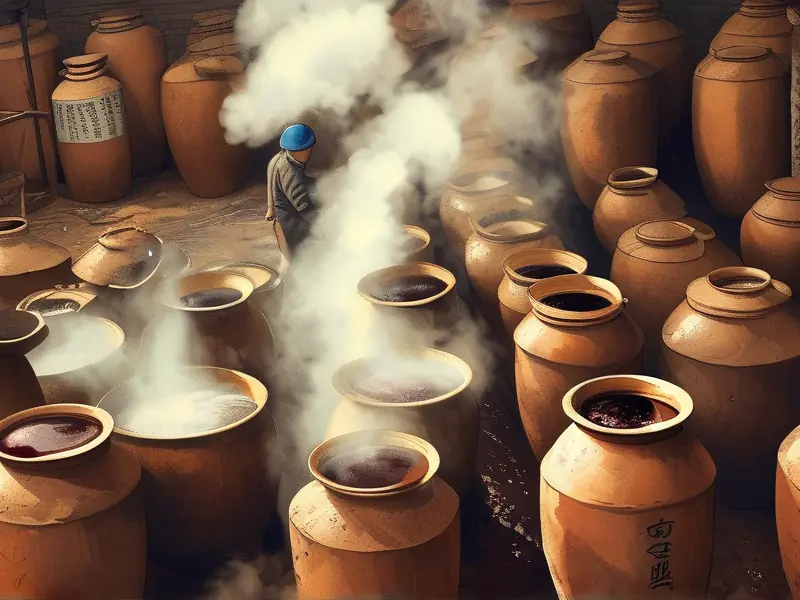 酱香型白酒传统酿造工艺现场展示