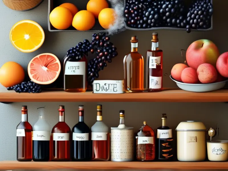 家庭自酿果酒过程示意图