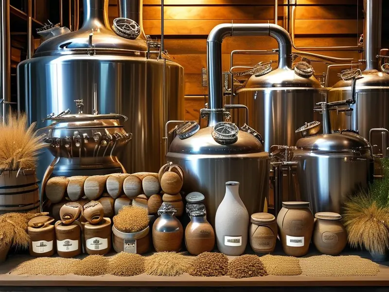 精酿啤酒原料展示图