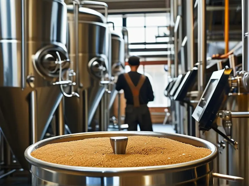 精酿啤酒糖化工艺现场操作示意图