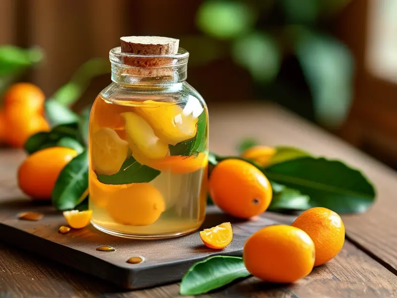 金桔柠檬泡酒成品展示