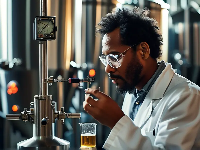 酿酒师检测酒涩味专业操作过程