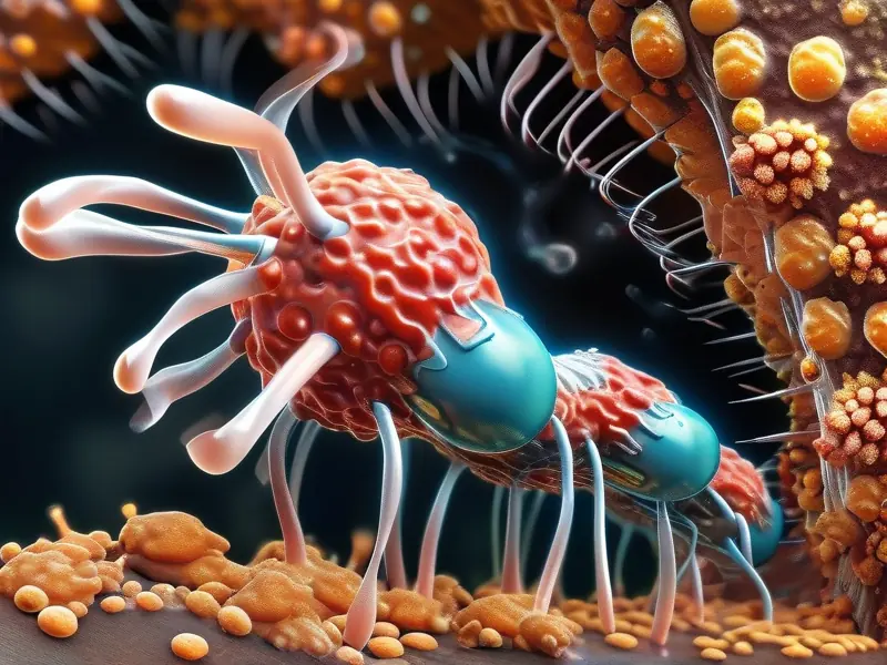 酿酒用菌类显微镜视图