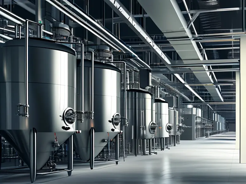 酒厂工艺设计平面布局与设备配置示意图