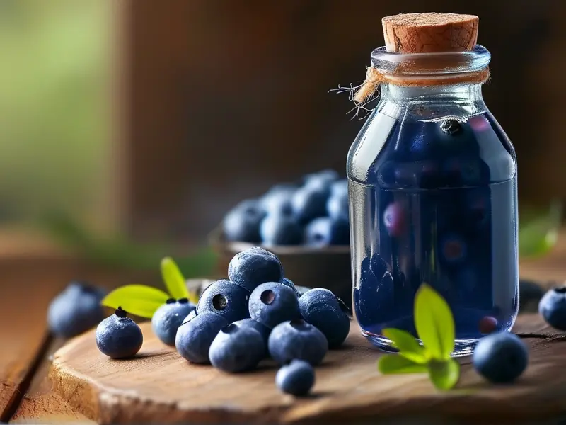 蓝莓泡酒制作过程展示
