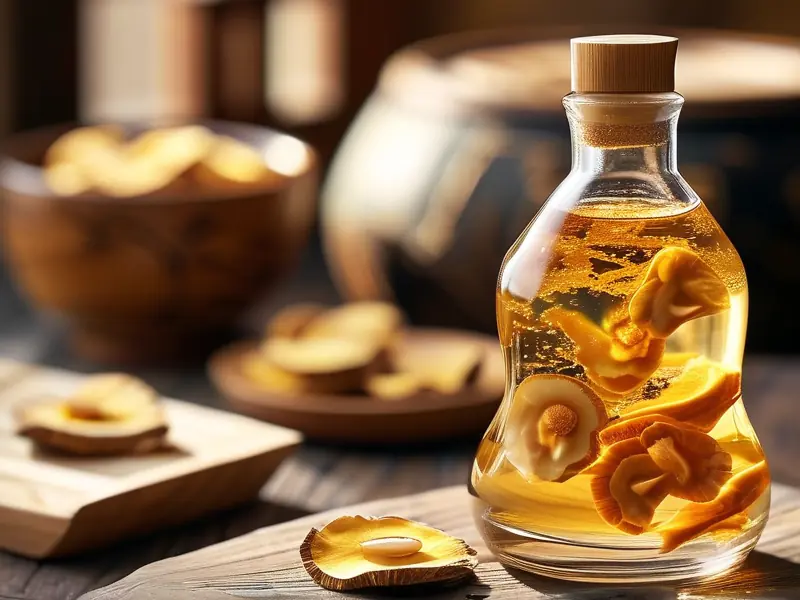 灵芝泡酒制作过程实拍图