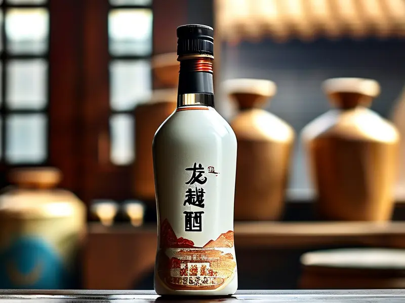 龙越仁酿55度白酒产品实拍图