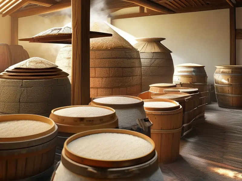 米酒制作过程关键步骤实拍图