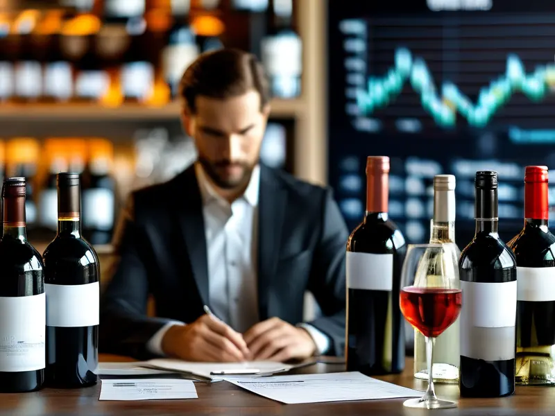 名酒代理商务洽谈场景