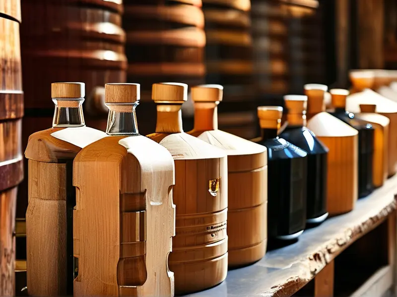 纯粮酿造酒与勾兑酒对比图