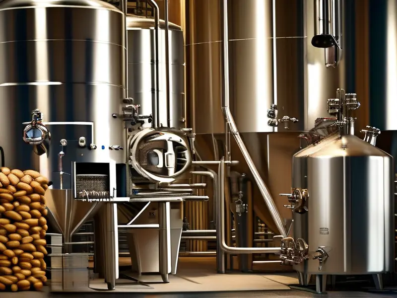 专业玉米酒酿造技术操作现场实拍