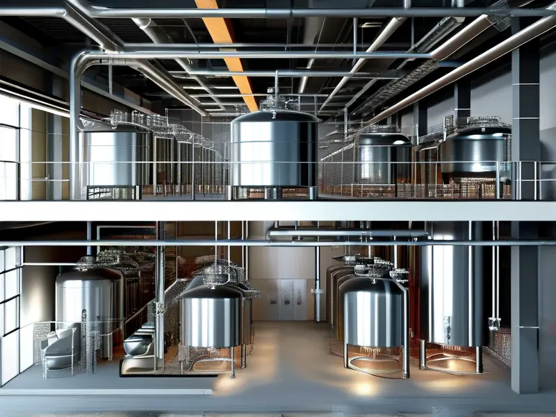 符合规范的酿酒厂房设计三维效果图