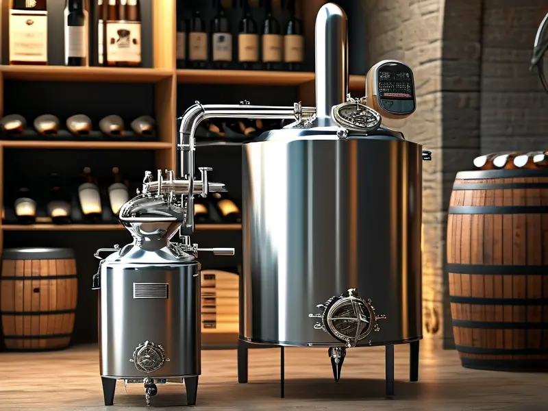 不锈钢酿酒设备与家用酿酒机器实拍图