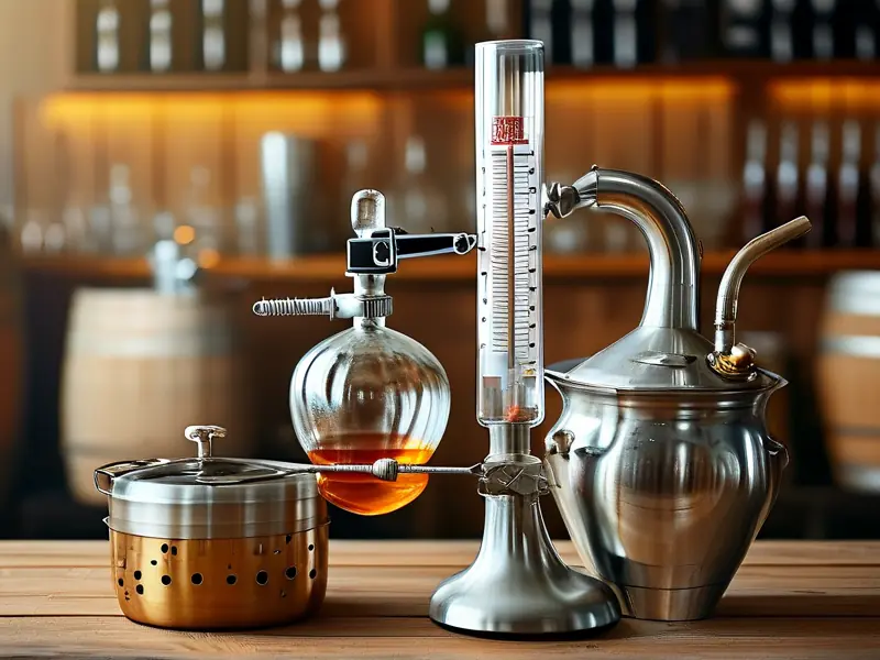 专业酿酒工具组合展示图