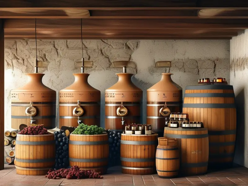 白酒米酒葡萄酒发酵周期对比示意图