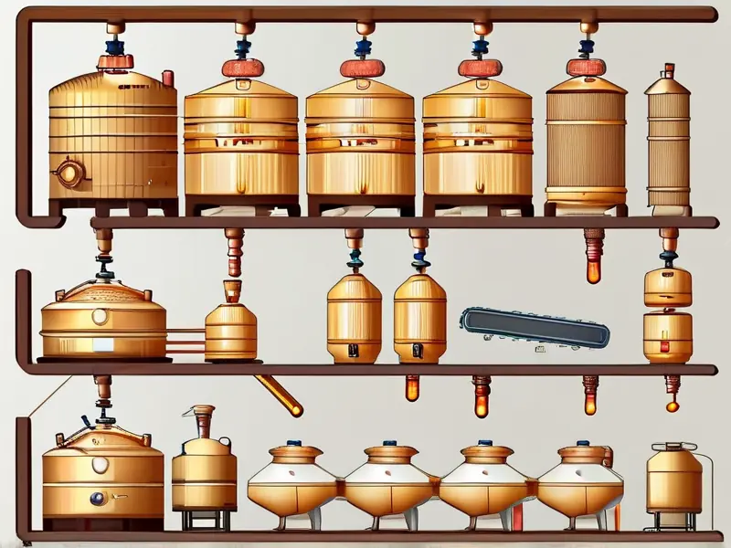 白酒酿造工艺流程示意图