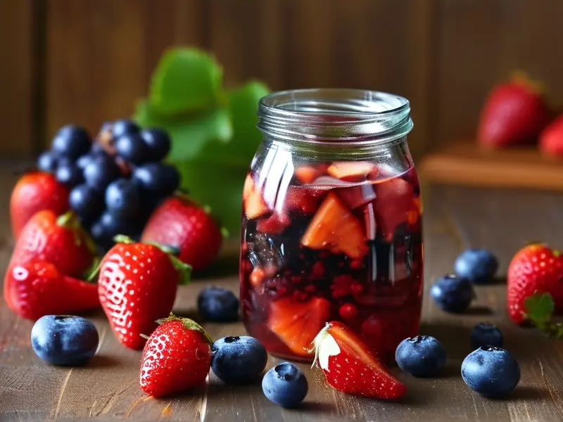 家庭自制果酒发酵过程实拍图