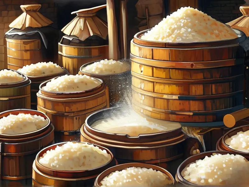 传统米酒酿制工艺流程解析图